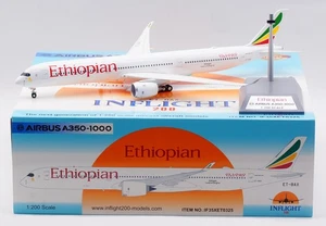INFLIGHT 1:200 Ethiopian Airlines Airbus A350-1000 Diecast Aircraft Model ET-BAX - Picture 1 of 14