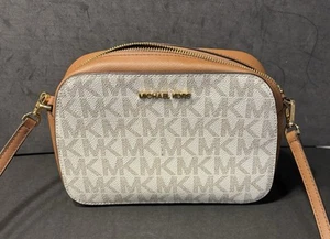 Michael Kors Women’s Logo Crossbody Bag Tan Brown - Picture 1 of 12