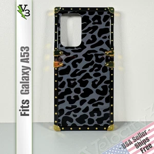 Funda para Galaxy A53 - Cofre del Tesoro Estampado Leopardo con Acentos Dorados | Marco de Caja - Imagen 1 de 17