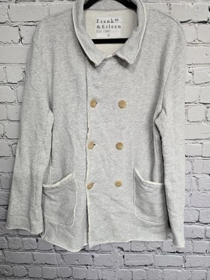 Chaqueta Frank & Eileen Belfast Chaquetón M Gris Triple Vellón Minimalista Lujo  Foto 1 de 4