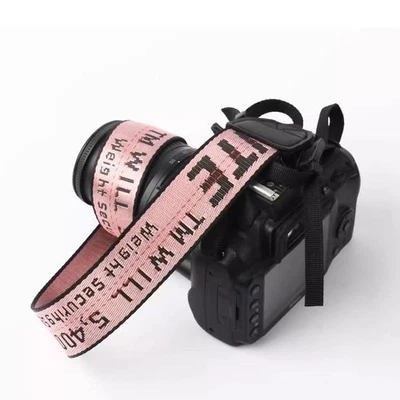 OFF-WHITE Adjustable DSLR Camera Neck Shoulder Strap For Canon Sony leica Pentax - Image 1 of 4