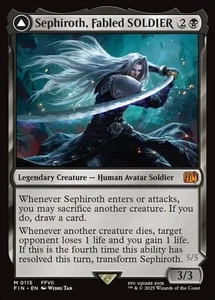 MTG - SEPHIROTH, FABLED SOLDIER - Final Fantasy (M) - Foto 1 di 1