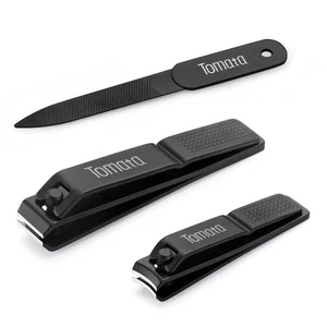 Nail Clippers Set for Thick Nails - Fingernail Clippers with File, Ultra Shar... - Picture 1 of 6
