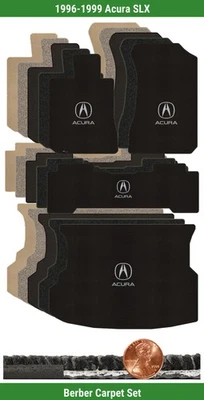 Juego de alfombrillas bereber personalizadas Lloyd para Acura SLX 1996-1999 con logotipo (4 piezas) #49 Foto 1 de 4