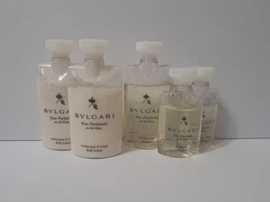 Bvlgari Eau Parfumee Au The Blanc Travel Set Body Lotion & Shampoo Shower Gel - Picture 1 of 3
