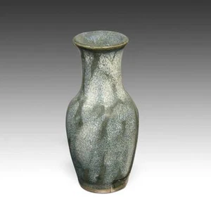 CHINESE RAKU-STYLE BALUSTER FORM CABINET VASE GLAZED POTTERY CERAMICS CHINA - Bild 1 von 1