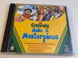 CRAYOLA Make a Masterpiece Famous Learn Artist Art Program Work CDROM Pc Win 95 - Picture 1 of 6