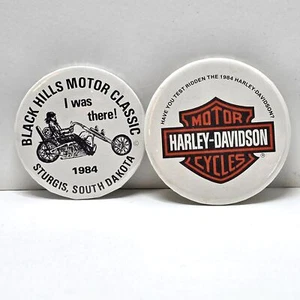 1984 Black Hills Motor Classic Pins Harley Davidson Sturgis South Dakota HTF - Picture 1 of 8