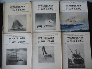 LOT 6 Revue Maritime Belge Wandelaer et Sur L'eau Jan-Jun 1953 yachting shipping - Picture 1 of 10