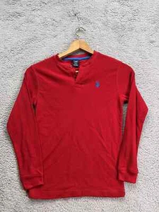 U.S Polo Assn Youth 1/4 Button Long Sleeve Pullover Thin Sweater Size 10/12 - Picture 1 of 6
