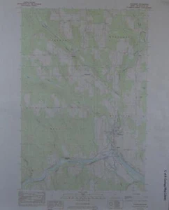 Washburn Maine USGS Photo Topographic Map Printed 1984 22x27 Inches - Picture 1 of 10