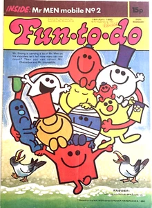 FUN TO DO. MR. MEN. NUMBER 2. RARE VINTAGE IPC MAGAZINE. 1980. VERY GOOD COND. - Picture 1 of 8