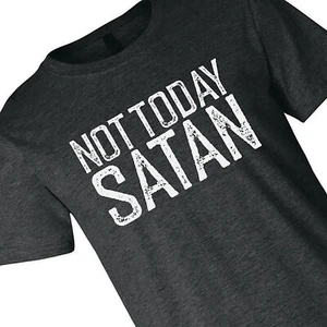 Not Today Satan Adult's T-Shirt - Small, Birthday, Apparel Accessories, 1 Piece - Picture 1 of 2