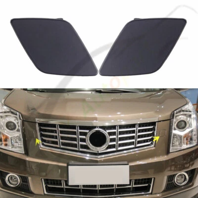 🔥Un par de cubiertas de boquilla de lavadora de faros sin pintar para Cadillac SRX 2010-2016 Foto 1 de 4