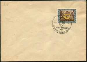 Berlin 1943 Stamp Day FDC #828 #B215 Special Postmark First Day Issue Cover WWII - Picture 1 of 1