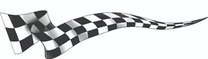 Calcomanía de 7 pies de vinilo automático barco gráficos para automóviles bandera de carrera a cuadros - Imagen 1 de 1