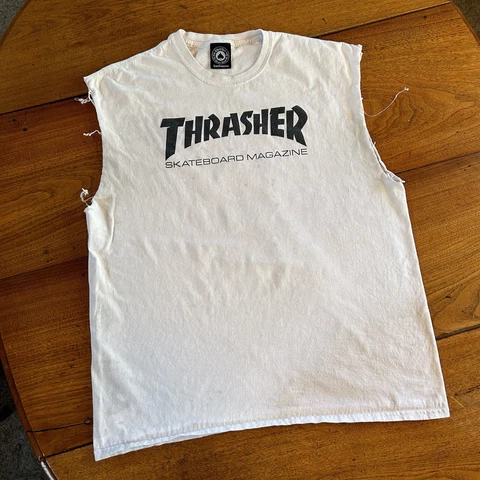 Vintage Shirt Thrasher Skateboard Magazine Sleeveless T-Shirt Size XL Cover