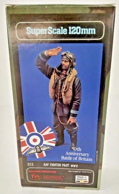 Rare Verlinden RAF Fighter Pilot WWII #513 50th Anniv. Battle Britain 120mm 1:16 - Image 1 of 4
