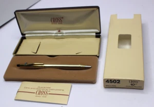 Vintage 10k Gold Filled Cross Kugelschreiber in Original Box mit Anleitung 4502 GP - Bild 1 von 12