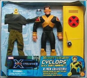 X Men Marvel Comics Evolution CYCLOPS 10" toy figure boxed set , RARE - Picture 1 of 1