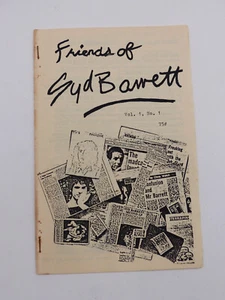 Friends of Syd Barrett Fanzine Pink Floyd Zine Trouser Press 1980s Xerox DIY - Picture 1 of 5