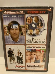 🏈 4 COMEDIES The AMATEURS Jeff Bridges MEET BILL RELATIVE STRANGERS SCORCHED ‼️ - Picture 1 of 2