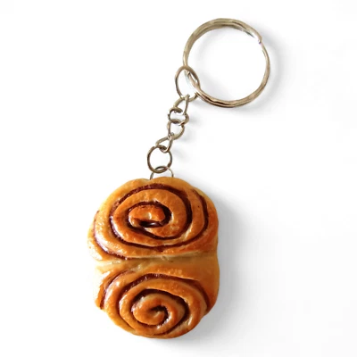 CHRIS VAN DER ELV SCHLÜSSELANHÄNGER "HAMBURGER FRANZBRÖTCHEN", frech, witzig, jedes ein UNIKAT