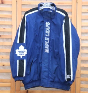 Vintage STARTER NHL Center Ice Jacket TORONTO MAPLE LEAFS Mens XL / XXL, NICE! - Picture 1 of 11
