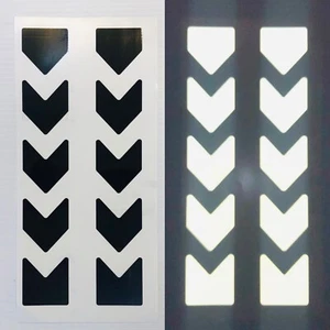 Calcomanías reflectantes para cremallera de motocicleta 2""x14,5"" Oralite grado ingeniero aéreo rápido - Imagen 1 de 9