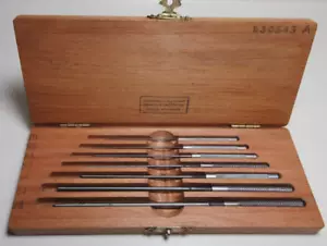 BERGEON NO 30543 BOXED SET TAPERED CUTTING BROACHES WATCHMAKER BENCH REPAIR #2 - Picture 1 of 11