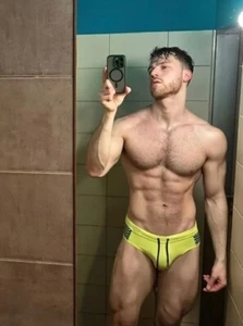 New Men's Sexy Bright Yellow & Black Low Rise Bikini Style Swim Brief -Gay - Picture 1 of 15