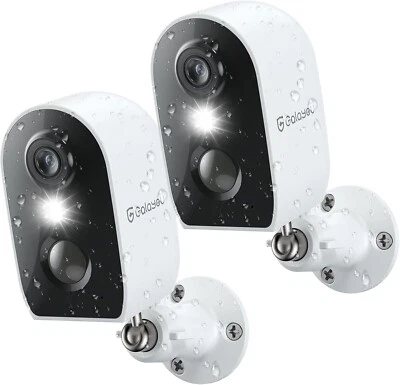 GALAYOU R2 Pro 2K | Telecamera da Esterno - Telecamera di Sorveglianza Wireless | Confezione da 2