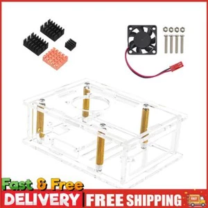 For Raspberry Pi 5 Acrylic Case Enlosure Shell Protective Shell with Cooling Fan - Afbeelding 1 van 16