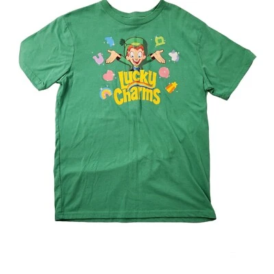 Camiseta verde cereal Lucky Charms Lucky Charms marca duende juvenil XXL  Foto 1 de 4