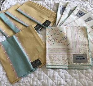 Pastell Sherbet Serviette Set = 8 Springmaid BASSETTI Konfetti + 5 AMAN Farbblock - Bild 1 von 6