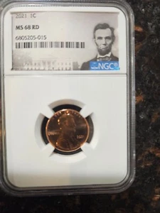 2021 P LINCOLN CENT PENNY NGC MS68RD - Picture 1 of 4