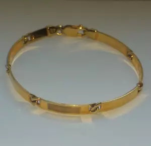 Armband Gold 585 / 14k, ungetragen, Plattenarmband, 10,62 Gramm wie neu - Bild 1 von 12