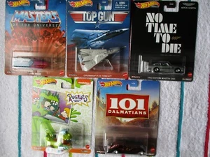 Hot Wheels 2020 Premium 5 Car Set Pop Culture DMC55 Movie Time - Picture 1 of 6