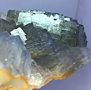 618,0 gm riesige erstaunliche ungewöhnliche lila blau natürliche Fluoritkristallprobe - Bild 1 von 12