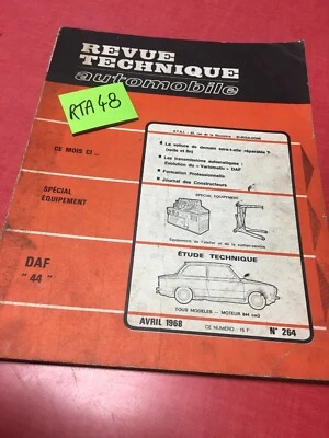 Revisione Tecnica Automobile DAF 44 Edizione 1968 RTA - Immagine 1 di 4