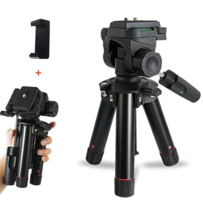 Mini DSLR Camera Tripod Desktop Stand Smartphone Holder Clip For Live Streaming - Image 1 of 4