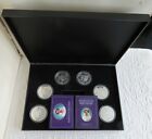 Solomon Islands 2016 Qeii 90th Birthday 6 x 1oz $5 .999 Silver Proof Set