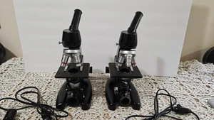 Lotto 2 MICROSCOPI vintage Cooke Troughton Simms Compound - non testati AS/IS - Foto 1 di 19