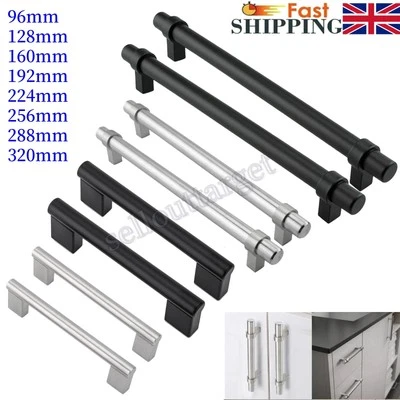 Kitchen Handles Bathroom Bedroom Cabinet Cupboard Drawer Wardrobe Handle Bar UK - Image 1 of 4