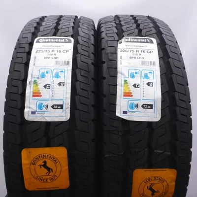 225 75 16C 2x Continental 225/75 R16C 116R VancoCamper Neumáticos 2020 Completo - Imagen 1 de 4