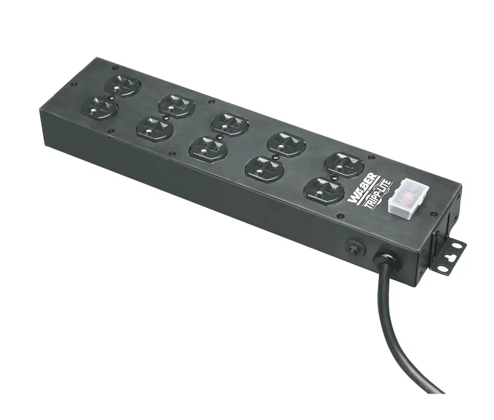 Tripp Lite Industrial Power Strip, 10-Outlet, 15 ft. Cord, Large Plug Spacing - Image 1 of 1