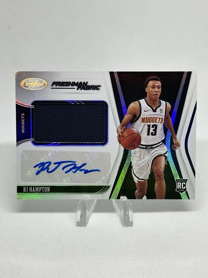 2020-21 Certified Freshman Fabric Signatures RJ Hampton #FF-RJH - Image 1 of 2