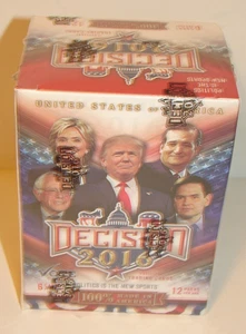 2016 Decision POLITICAL TRADING CARDS Blaster Box Donald Trump, Clinton, Obama++ - Bild 1 von 3