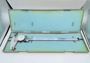 Mitutoyo 12 Inch Dial Caliper 505-645 .001” Shock Proof Japan With Case - Picture 1 of 14