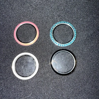 NUEVO Origami Owl Grande Plata Twist Medallón Cubierta Lote de 4 Foto 1 de 4